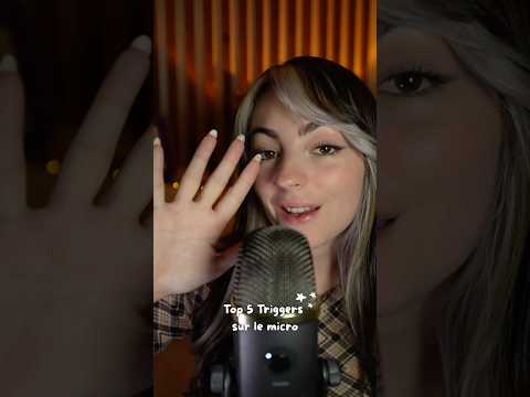 Top 5 triggers sur le micro 🎙️ #relax #triggersforsleep #visualtingle