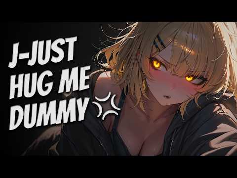 [F4M] - Your Tsundere Goth Roommate Wants to Cuddle During a Thunderstorm | ASMR Roleplay