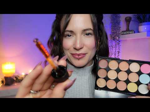 ASMR Soft Glam Makeover 💄 Makeup, Hair Styling, Skincare for Sleep (Layered)