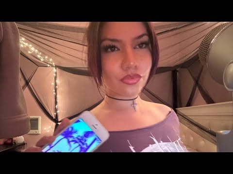 ASMR tumblr girl does your makeup at party