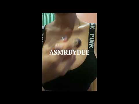 ASMR Brushing My Sports Bra - Fabric & Skin Sounds! Love you guys!! ❤️❤️