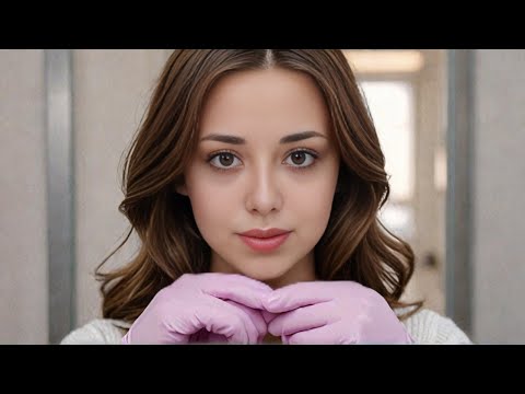 ASMR Pink Rubber Gloves & Gum Chewing for Ultimate Relaxation