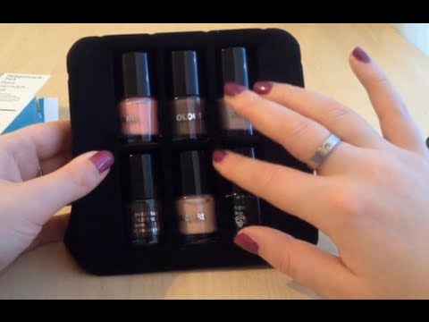 ASMR. Unboxing a Nail Polish Set ~Panning, 3D Sound~