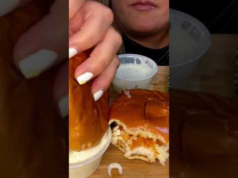 Wingstop Chicken Sandwiches Drenched In Ranch #shorts #asmr