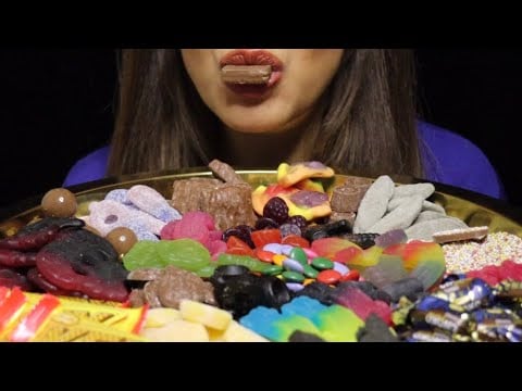 ASMR SWEDISH CANDY CHEWY CRISPY SOUR SWEETS MUKBANG #asmr #mukbang #candy #swedish #sweets #chewy