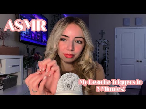 ASMR My Favorite Triggers in 5 Minutes