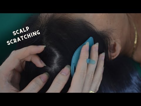 ASMR Nape & Scalp Scratching Examination, Relaxing Hair Sounds, Hair Play For Relaxation
