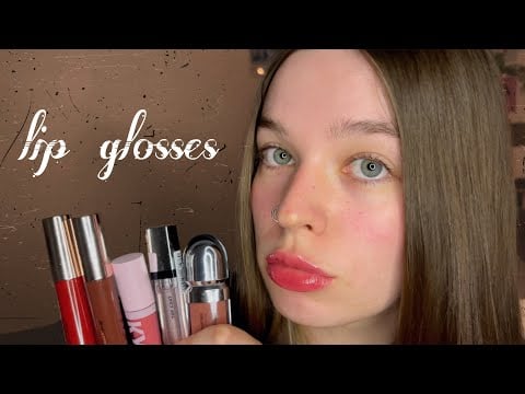 ASMR LIP GLOSSES | поцелуи,звуки рта и близкий шёпот
