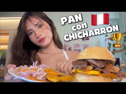 ASMR COMIENDO PAN CON CHICHARRÓN// MUNDIAL DE DESAYUNOS 🇵🇪🏆