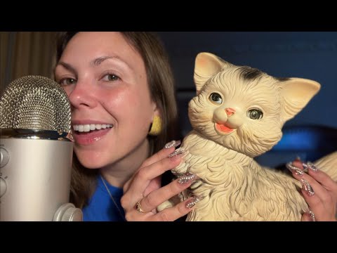 asmr/ antique mall HAUL🐱 (quiet + cozy in my hotel room)