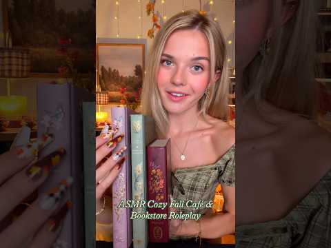 #asmr Coffee Shop & Bookstore Roleplay ☕️📚🍁 #books #cafe #asmrvideo #asmrcafe #asmrbooks #fall