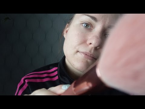 ASMR- Borstar ditt ansikte🧑‍🦲 + ramble på svenska (in swedish)