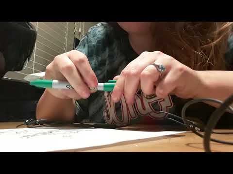 ASMR Mouth Sounds, Drawing, & Scissor Triggers