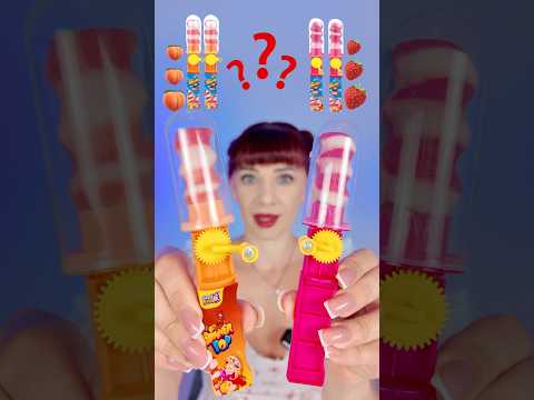 ASMR Spinner Candy Pink VS Orange Challenge  #mukbang #challenge