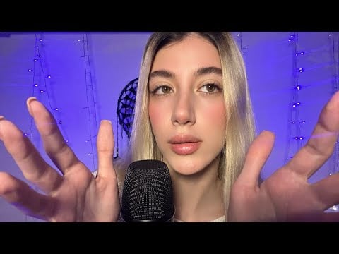 ASMR | fast and slow caressing & plucking ( deep mouth sound and whispering)