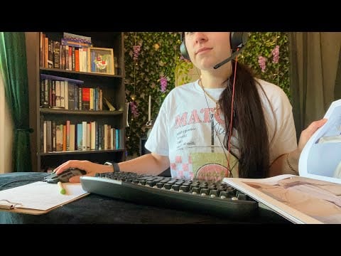 ASMR | TV Shopping Hotline (typing, writing, page turning, soft spoken)