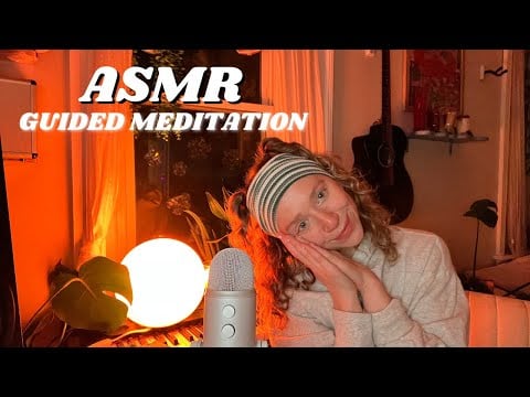 ASMR guided meditation to fall asleep💤⏾😴 (Body scan, Reiki, with meditation music)