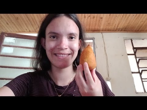 Asmr Mukbang Coxinha De Frango #asmrmukbang #asmreats #asmreating 