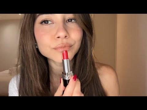 ASMR| 20 minutes of my favorite lipsticks 👄 Whispering, mouth sounds and vibes 
