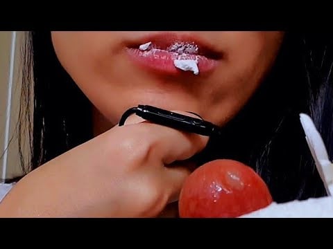 ASMR Tapping On My Birthday Gifts 😍 mic scratching, mouth sound, mukbang, nibbling, random triggers