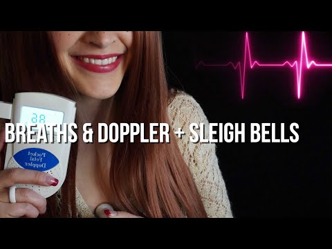 Doppler Heartbeat With Hand Movements & 8D Audio Sleighbells + The Tenth Day Of Christmas [ASMR]