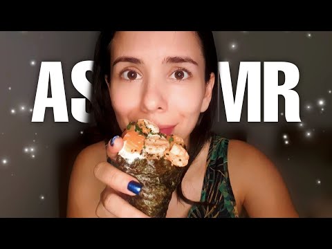 ASMR COMENDO O MELHOR TEMAKI DE TODOS 😱😋