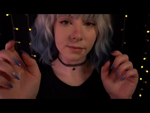 ASMR | close up clicky Whispering, Mouth Sounds, Plucking, Visuals, Hand Sounds & Nail Tapping
