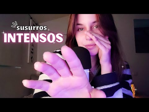 SUSURROS MUY CERCA DEL MICRO para dormir (susurros intensos) - ASMR Español 💤