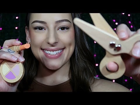 ASMR Wooden Hair and Makeup so You Can Relax