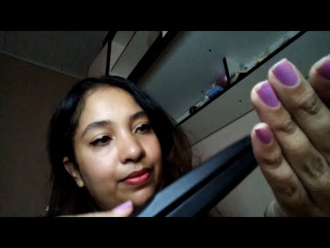 ASMR Cabeleireira faz sua Cauterização: lavagem, aplicação de queratina, creme, secador, chapinha +