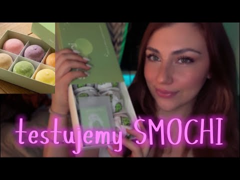 [ASMR PL] testujemy SMOCHI - pyszne japońskie ciasteczka 🧁🍪 (szept, dźwięki jedzenia)