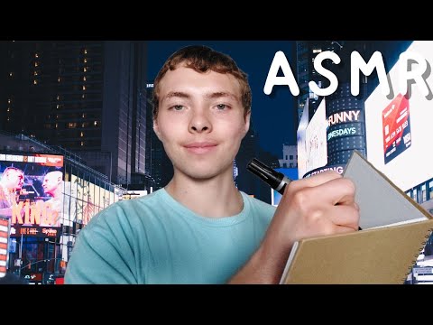 ASMR FR: Roleplay👨‍🎨un artiste te dessine à Times Square👨‍🎨