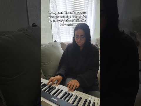 Composed a pop song in high school !