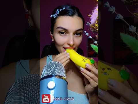 ASMR + BANANA 🍌 #asmr #asmreating #asmrtriggers