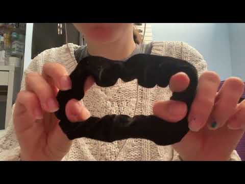 my first asmr video - giving you a slick back bun