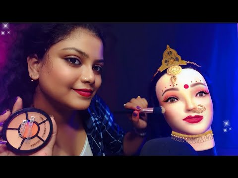 ASMR | Indian Weeding Makeup On Maniqeen | 😍✨