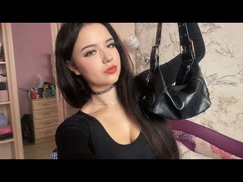 АСМР Обзор на мои Сумки 👛👜 Scratching  Кожаные триггеры