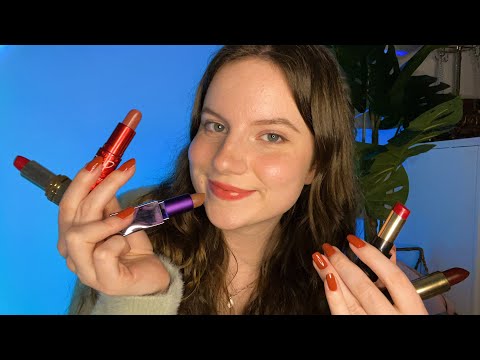 ASMR Lipstick Lid Sounds and Tapping 💄