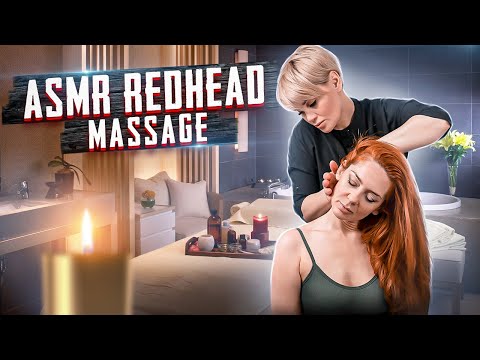 ASMR МАССАЖ ГОЛОВЫ И ПЛЕЧ РЫЖЕЙ ДЕВУШКЕ - REDHEAD ASMR MASSAGE