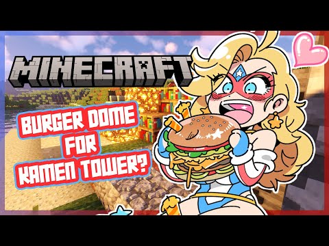 ⛏️What if we ate Burgers In Kamen Tower🟩 Minecraft!
