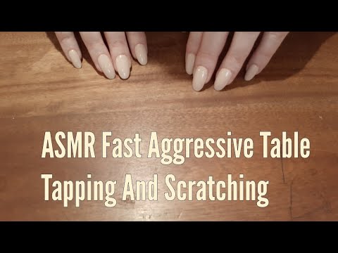 ASMR Fast Aggressive Table Tapping And Scratching