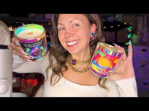 asmr/ CANDLE RESTOCK💓🌸💖 (long nails, tingly tapping, over explaining)