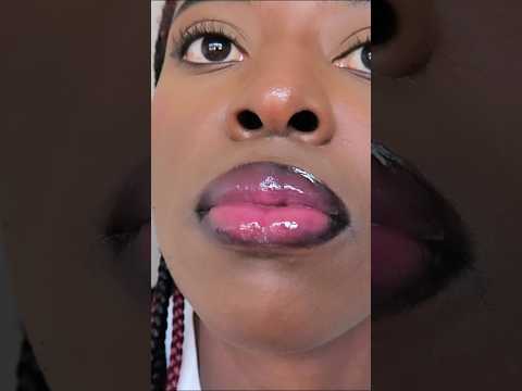 Pink Glossy Lip Combo #lipcombo #makeup #shorts