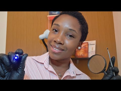 ASMR/ CLÍNICA DOS OUVIDOS,LIMPEZA SIMULTÂNEA DE AMBOS OS LADOS( sons relaxantes e voz suave)