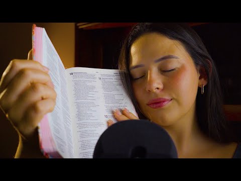 ASMR CRISTÃO - LENDO SALMOS ATÉ VOCÊ DORMIR