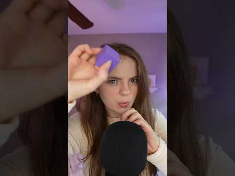 ASMR Doing your wooden makeup BUT with WOODEN BLOCKS?! #asmr #shorts #makeup #asmrtapping