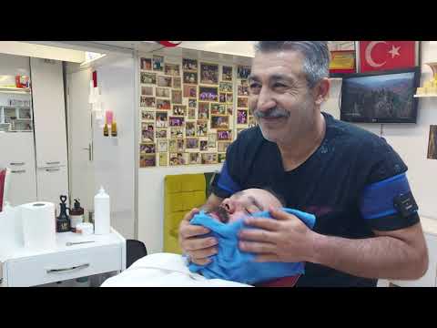 AWESOME BEARD SHAVE WITH ASMR MUNUR ONKAN,EYEBROW PURCHASING AND NOSE WAX