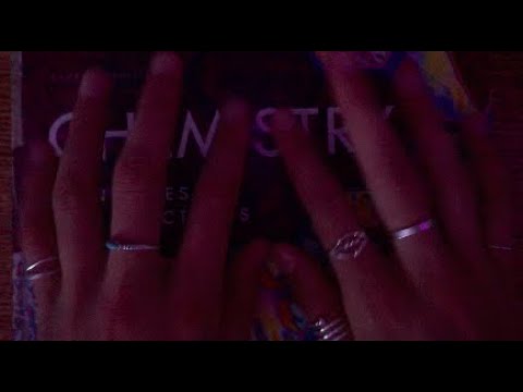 lofi asmr with my textbook - tapping, scratching, and page turning