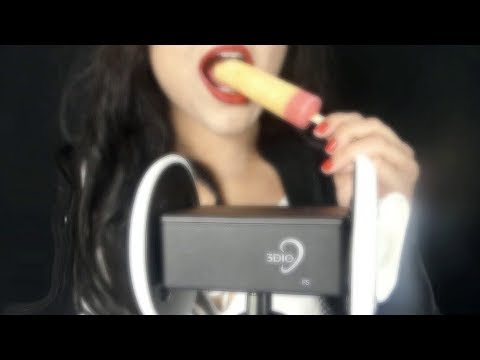 Asmr Popsicle Eating Sounds! MAYNARDS Fuzzy Peach Ice Pops!