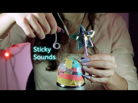 ASMR 😌 Sticky Tape Sounds With Wind And Rain 😌 (no talking)
